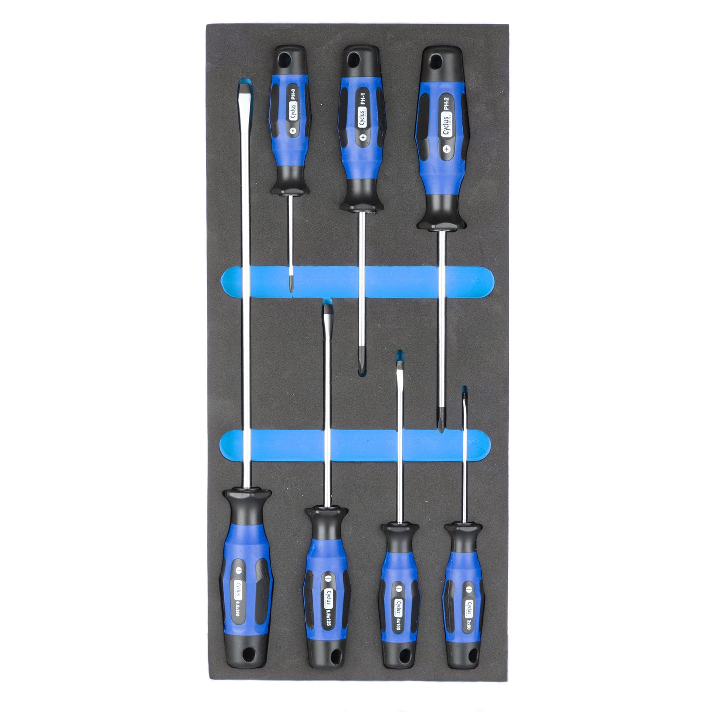 Cycplus cyclus foam 2 inclusief schroevendraaiers maat s blauw