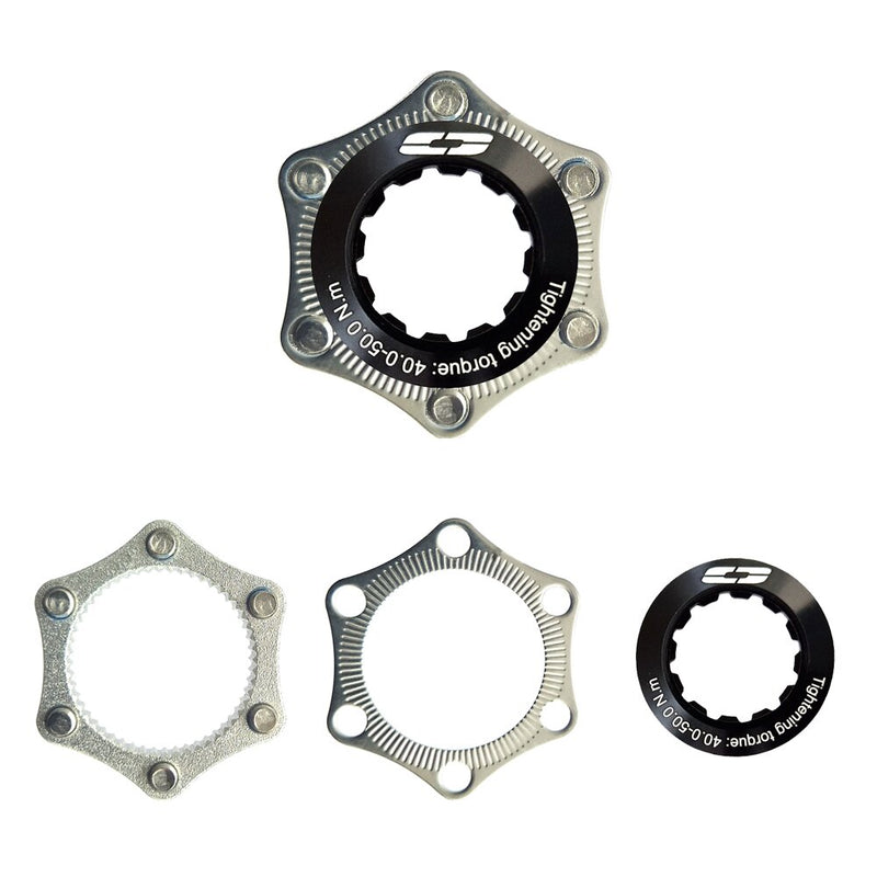 Cyclo tech adapter centerlock naar 6 gaats, quick release