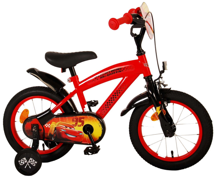Disney autos disney cars kinderfiets - jongens - 14 inch - rood