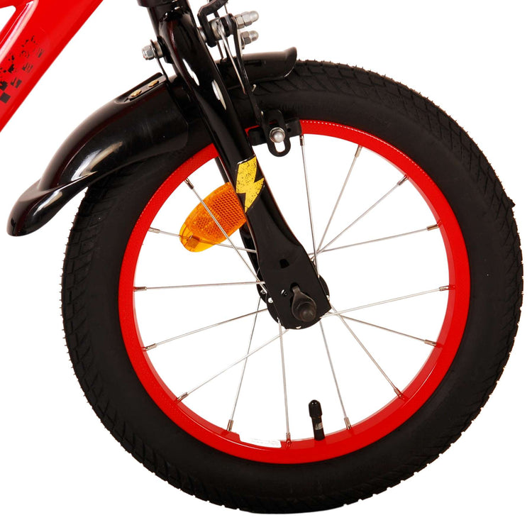 Disney autos disney cars kinderfiets - jongens - 14 inch - rood