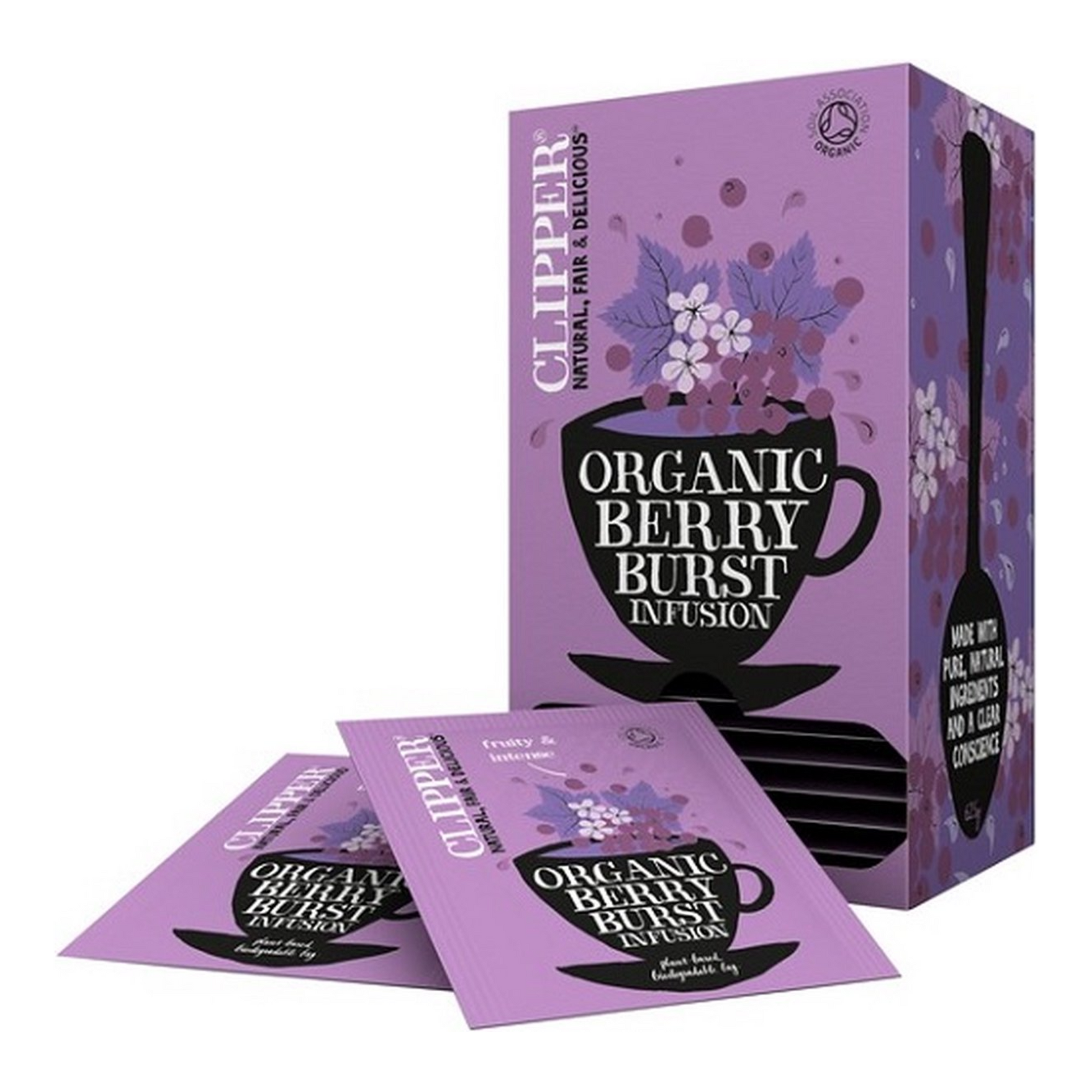 Clipper thee clipper infusion berry burst bio (6x 25 stuks)