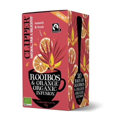 Clipper thee clipper rooibos orange bio (4x 20 stuks)
