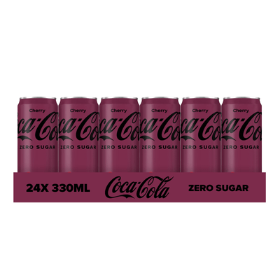 Coca-cola zero cherry blik (24x 33cl)