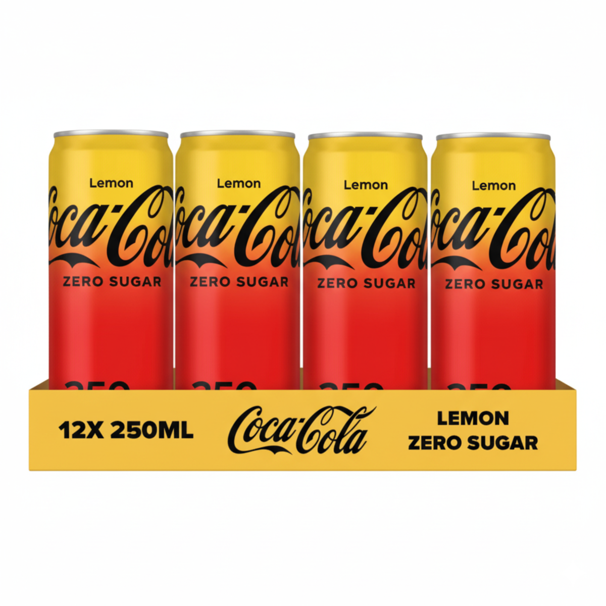 Coca-cola zero lemon blik (12x 250ml)