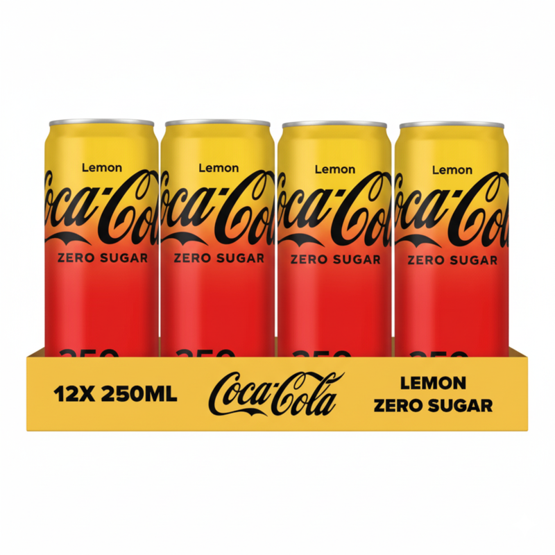 Coca-cola zero lemon blik (12x 250ml)
