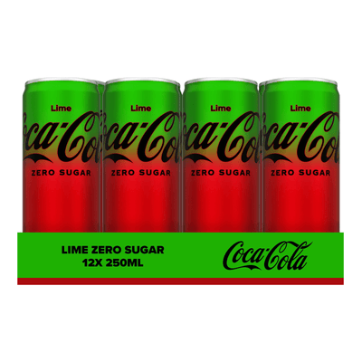 Coca-cola coca cola zero sugar lime blik (12x 250 ml)