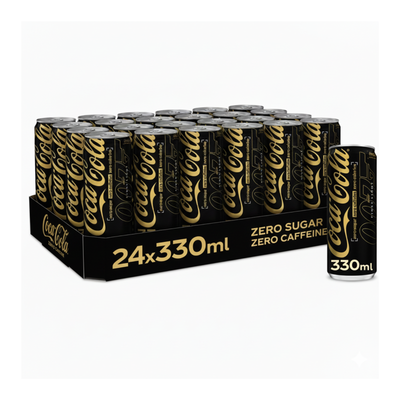 Coca-cola coca cola zero sugar zero caffeine blik (24x33 cl)