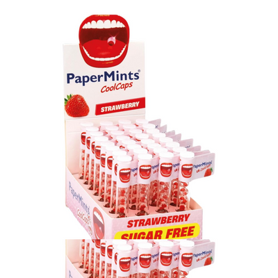 Papermints coolcaps tubes strawberry (32 stuks)