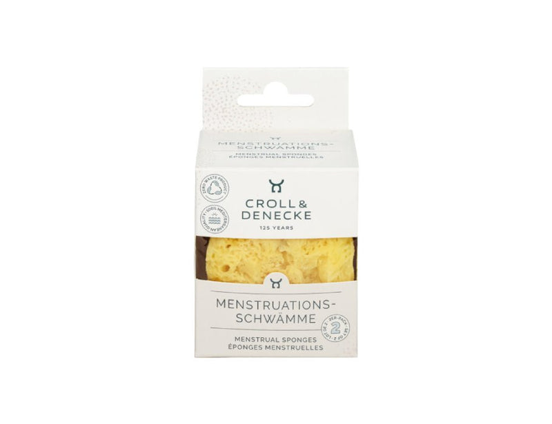 Croll denecke natuurlijke menstruatiesponsjes - 2 stuks