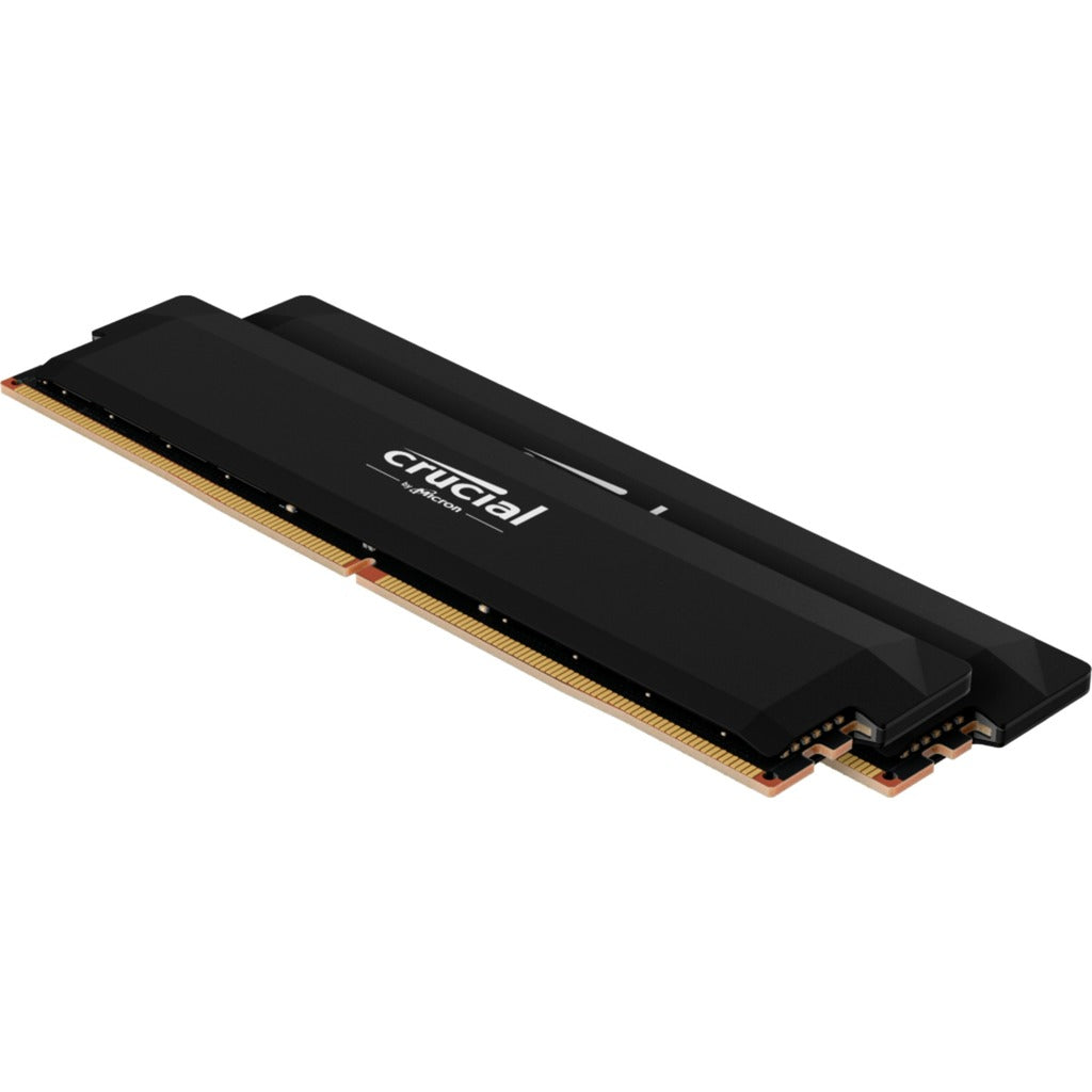Crucial 32 gb ddr5-6000 (2x 16 gb) dual-kit werkgeheugen (zwart, cp2k16g60c36u5b, pro oc, xmp 3.0, expo)