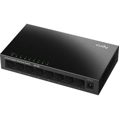 Cudy 8-port gigabit desktop metal switch (zwart)