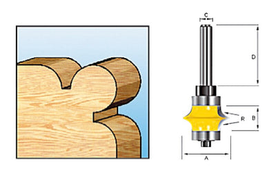 Makita accessoires kraal prof.fr+l. hm 28,6mm s8 - d-11710