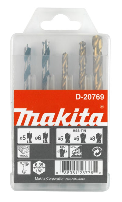 Makita accessoires d-20769 borenset 1 4 vorm e - d-20769