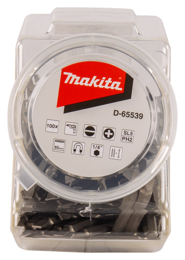 Makita accessoires dub.bit ph2-sl5 65mm pot 100st - d-65539 - d-65539