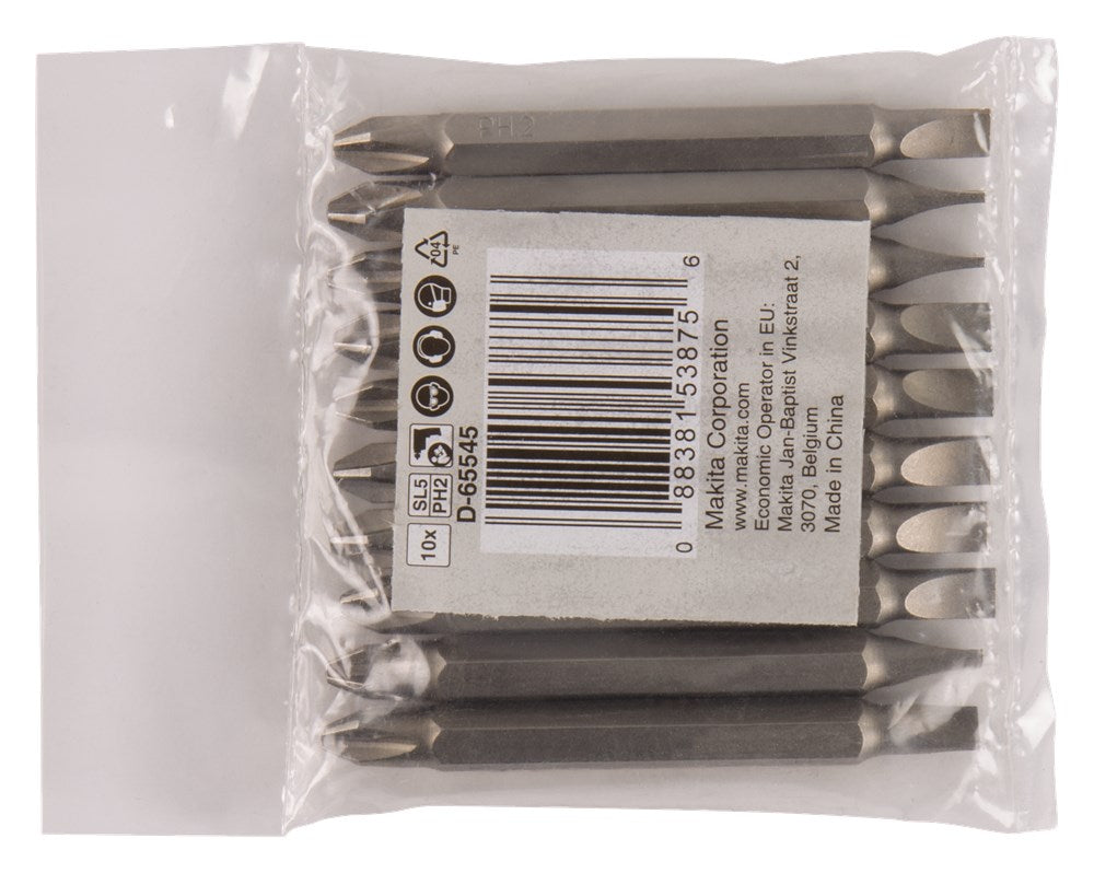 Makita accessoires dub.bit ph2-sl5 65mm navul 10s - d-65545 - d-65545