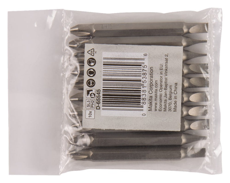 Makita accessoires dub.bit ph2-sl5 65mm navul 10s - d-65545 - d-65545