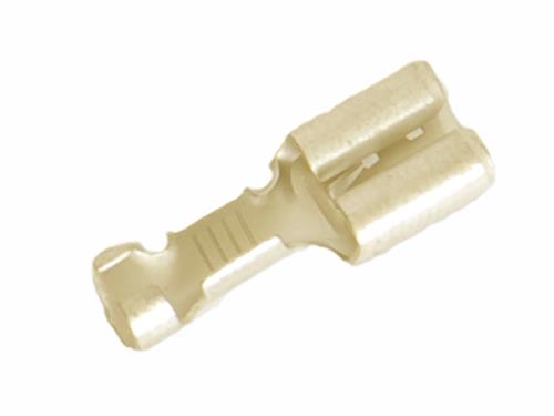 Tirex kabelschoen ongeisol.6.3x0.8 female+weerh. (doos 25)