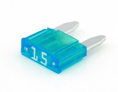Tirex mini steekzekering 15a blauw (doosje 25)