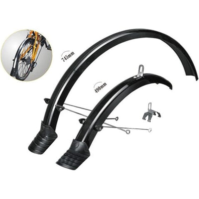 Mirage spatbordset 20 met bevestigingsmateriaal zwart