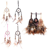 Mini veren dromenvanger - 5cm hoepel - afbeelding 1