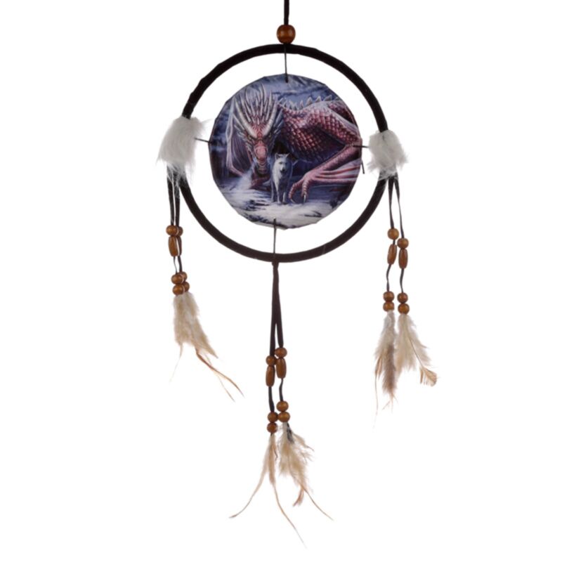 Lisa parkerer alliance draak wolf dromenvanger 16cm