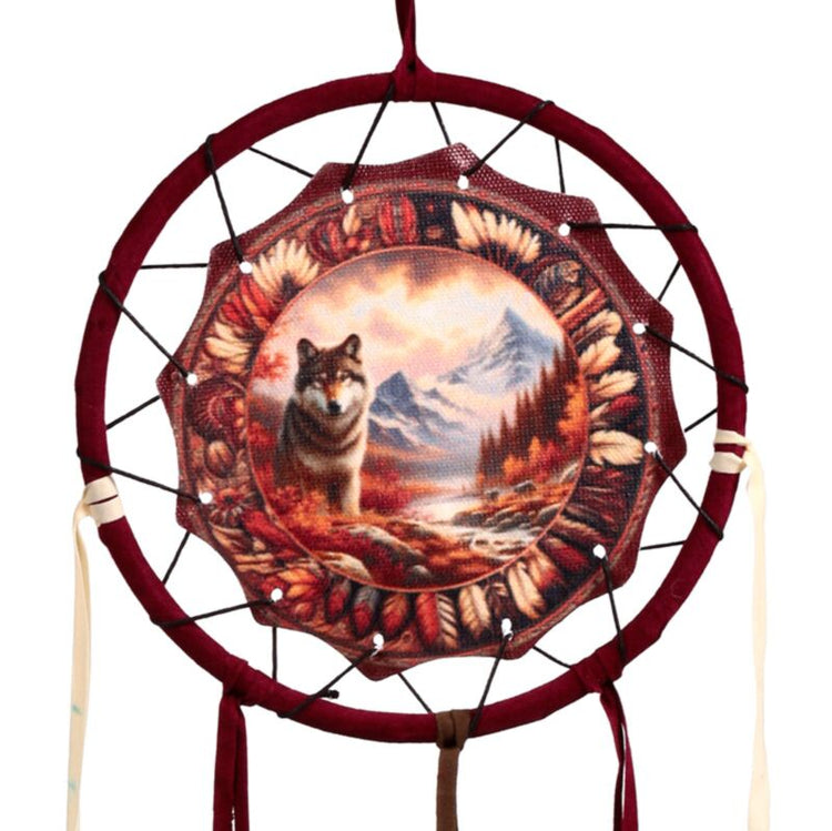 Herfst wolf dromenvanger 16cm