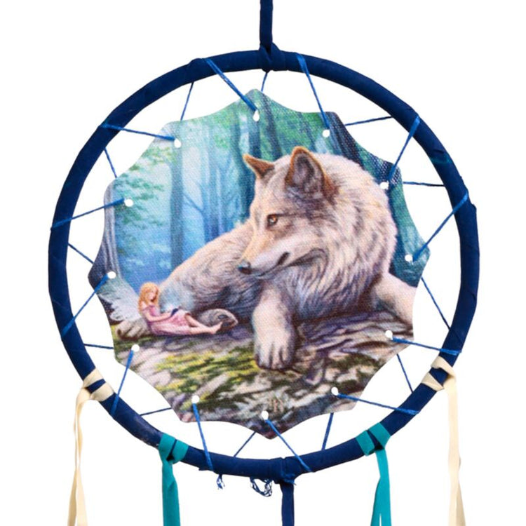 Lisa parker feeënverhalen wolf fee dromenvanger 16cm