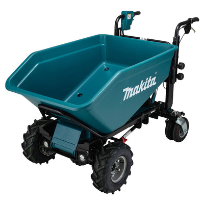 Makita dcu602z lxt 2x18 v accu dumper met elektrisch kiepbare bak | zonder accu en lader | in krat - dcu602z