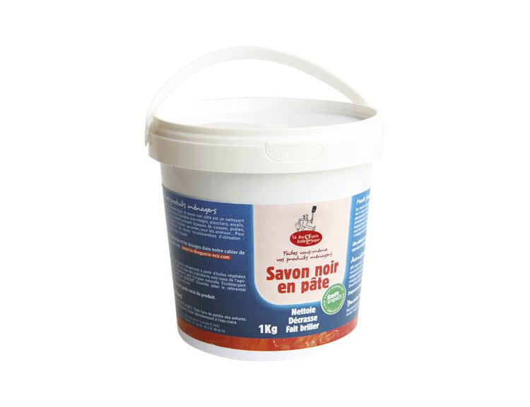 La droguerie écologique groene zwarte zeep - pasta - 1kg