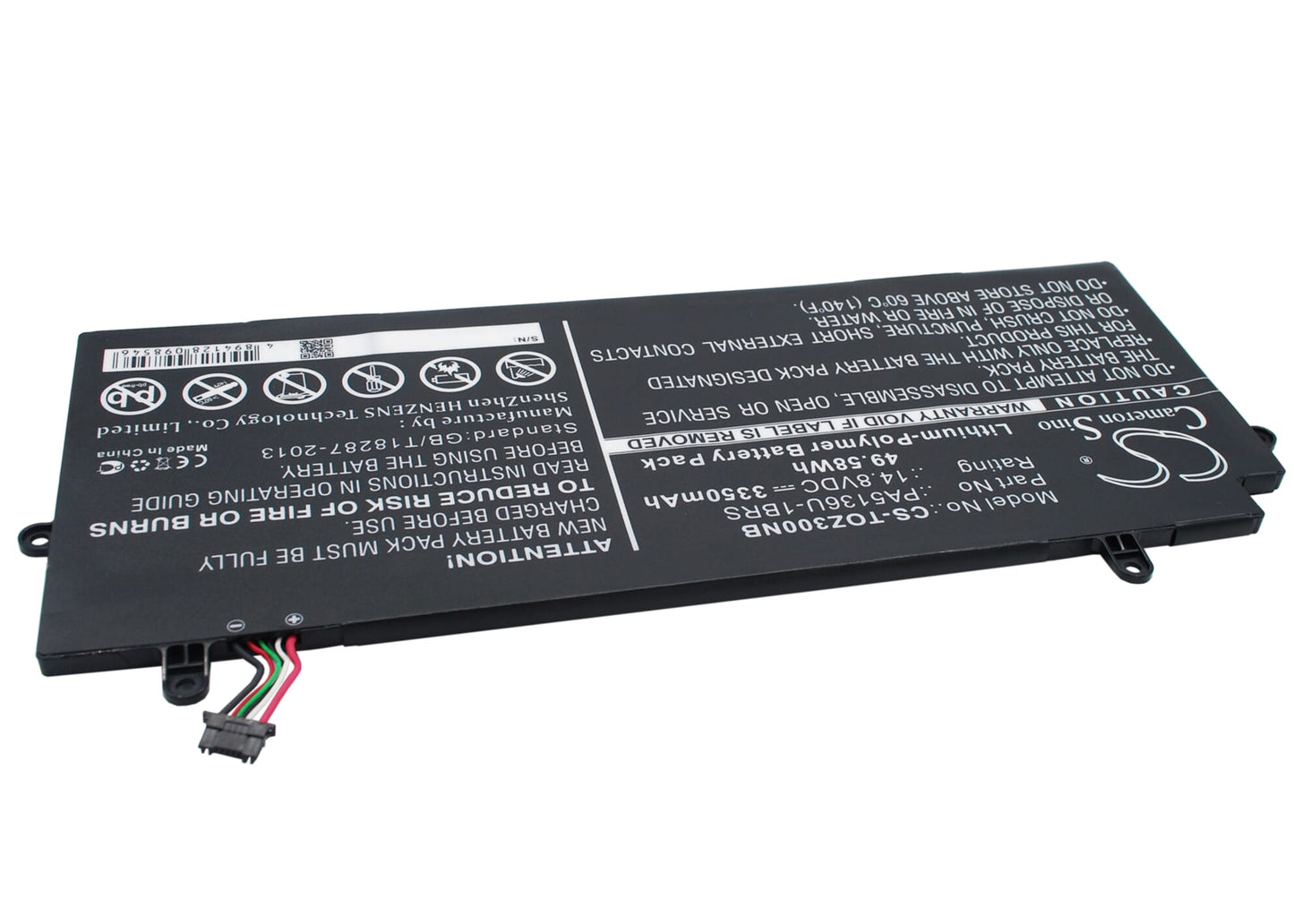 Replacement laptop accu 3350mah