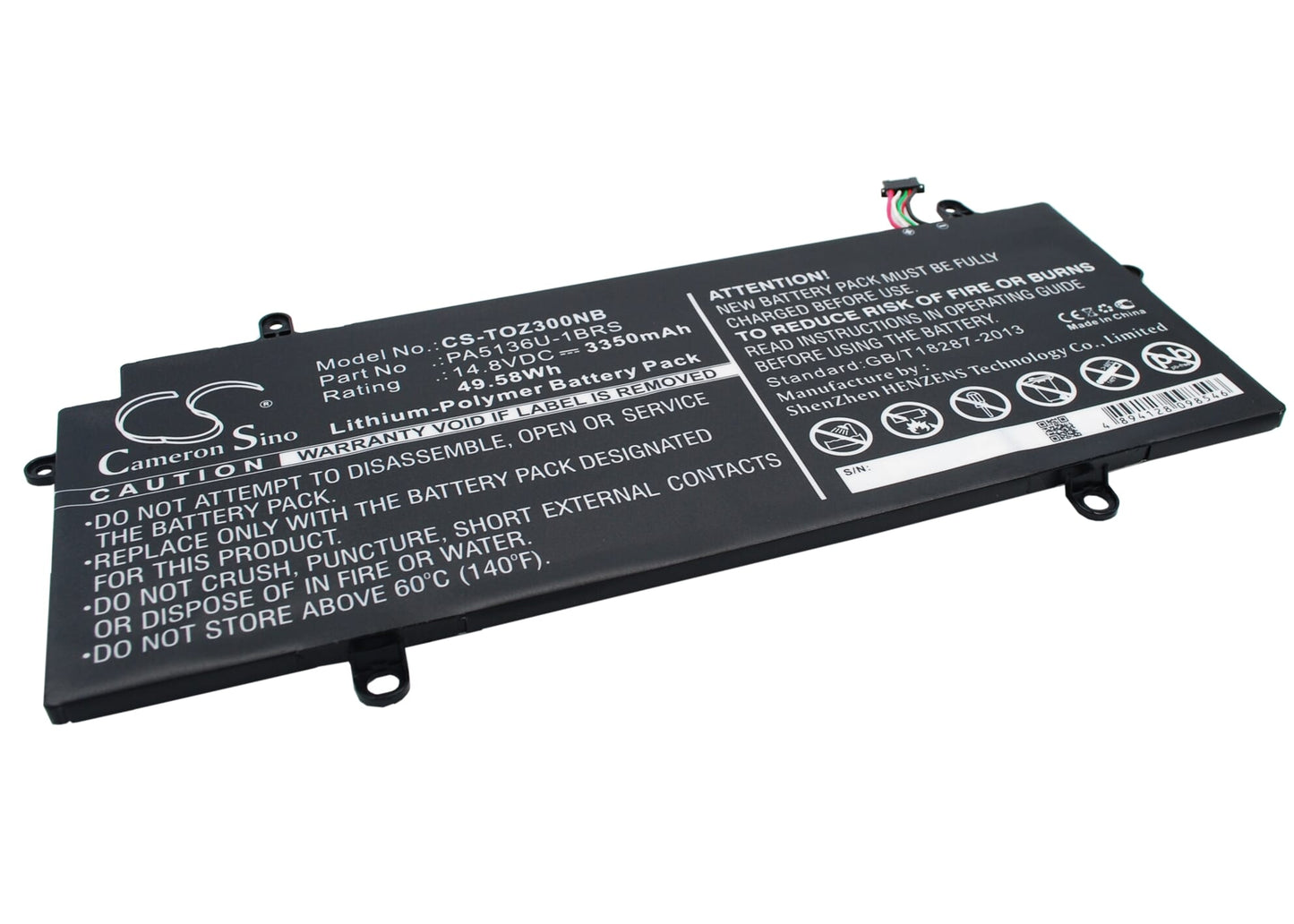 Replacement laptop accu 3350mah