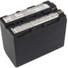 Camcorder accu 7.2v 6600mah