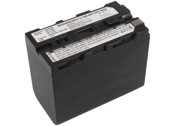 Camcorder accu 7.2v 6600mah