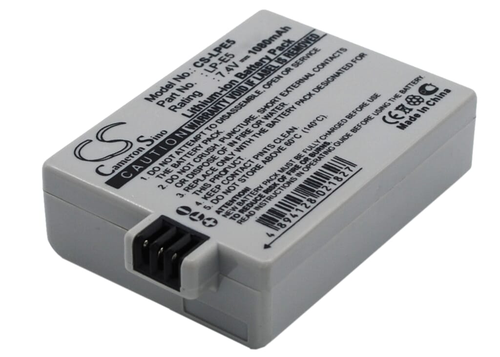 Blu-basic digitale camera accu 7.4v 1080mah li-ion voor canon