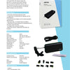 Universeel yanec universele laptop ac adapter 90w met 8 tips - zwart