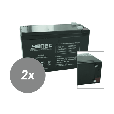 Yanec ups batterij vervangingsset rbc108 (excl. kabels)