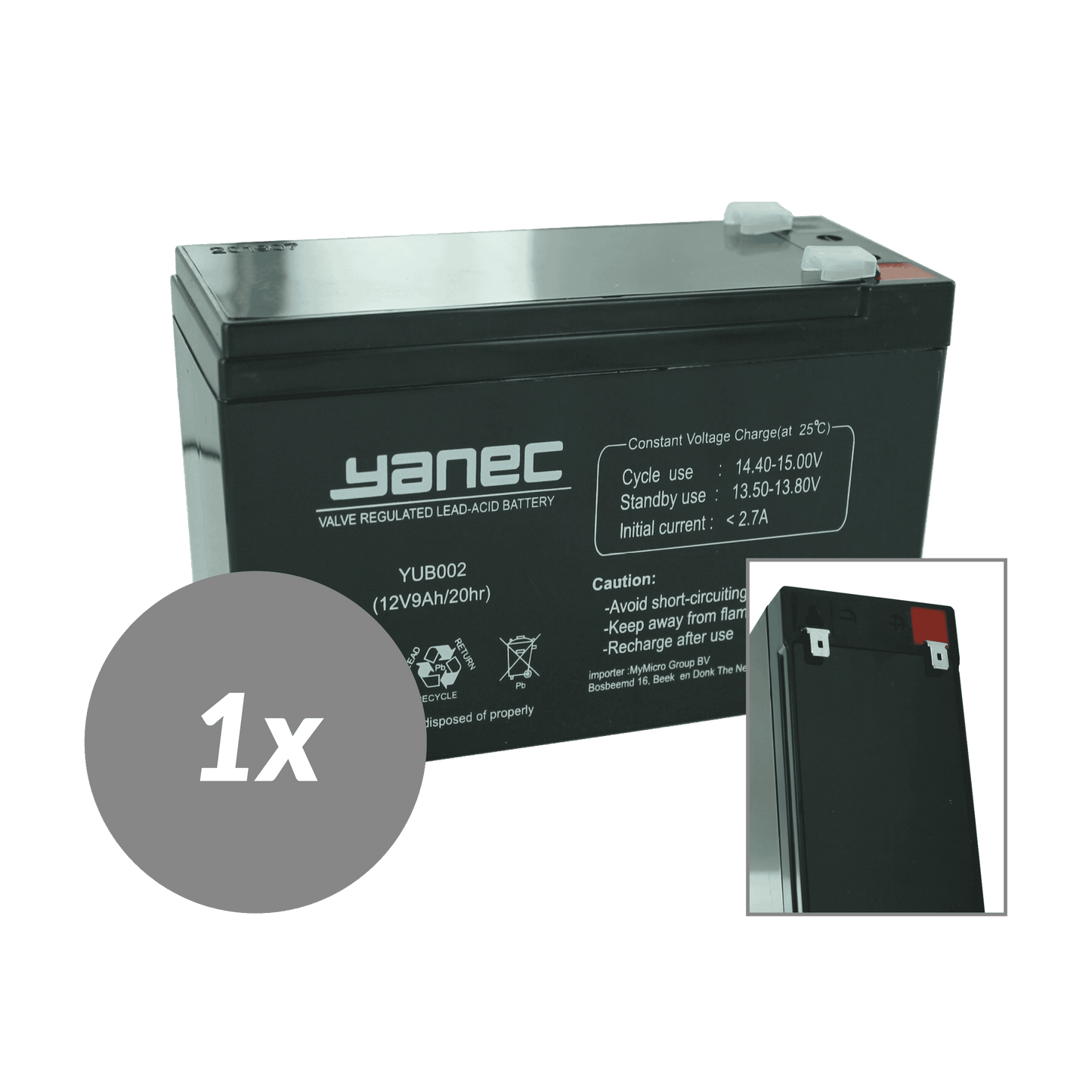 Yanec ups batterij vervangingsset rbc158 (excl. kabels)