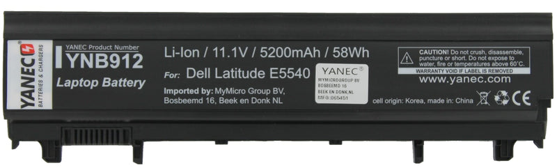 Yanec laptop accu 5200mah