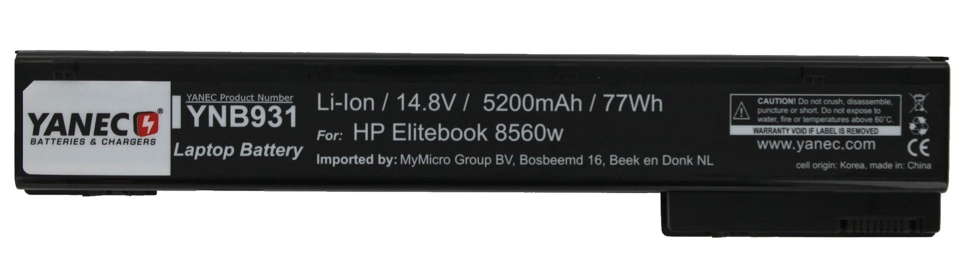 Yanec laptop accu 5200mah