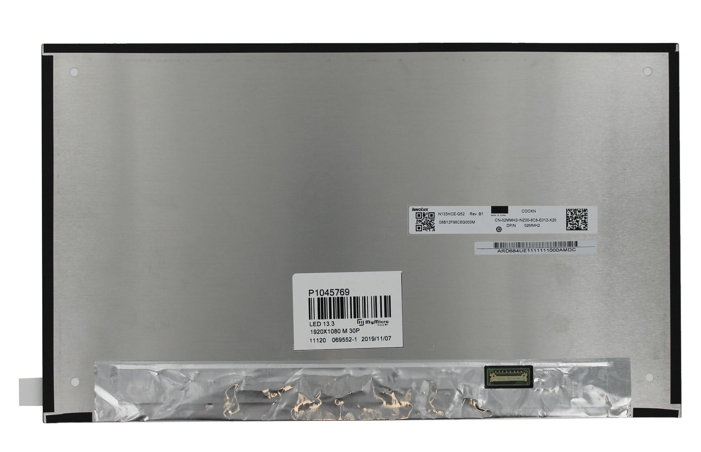 13.3 inch lcd scherm 1920x1080 mat 30pin edp, ips, 17mm