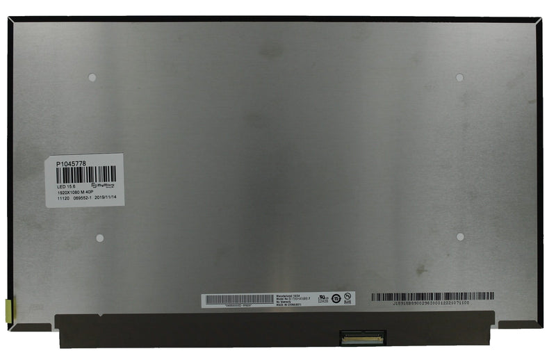 15.6 inch lcd scherm 1920x1080 mat 40pin, ips, 144hz