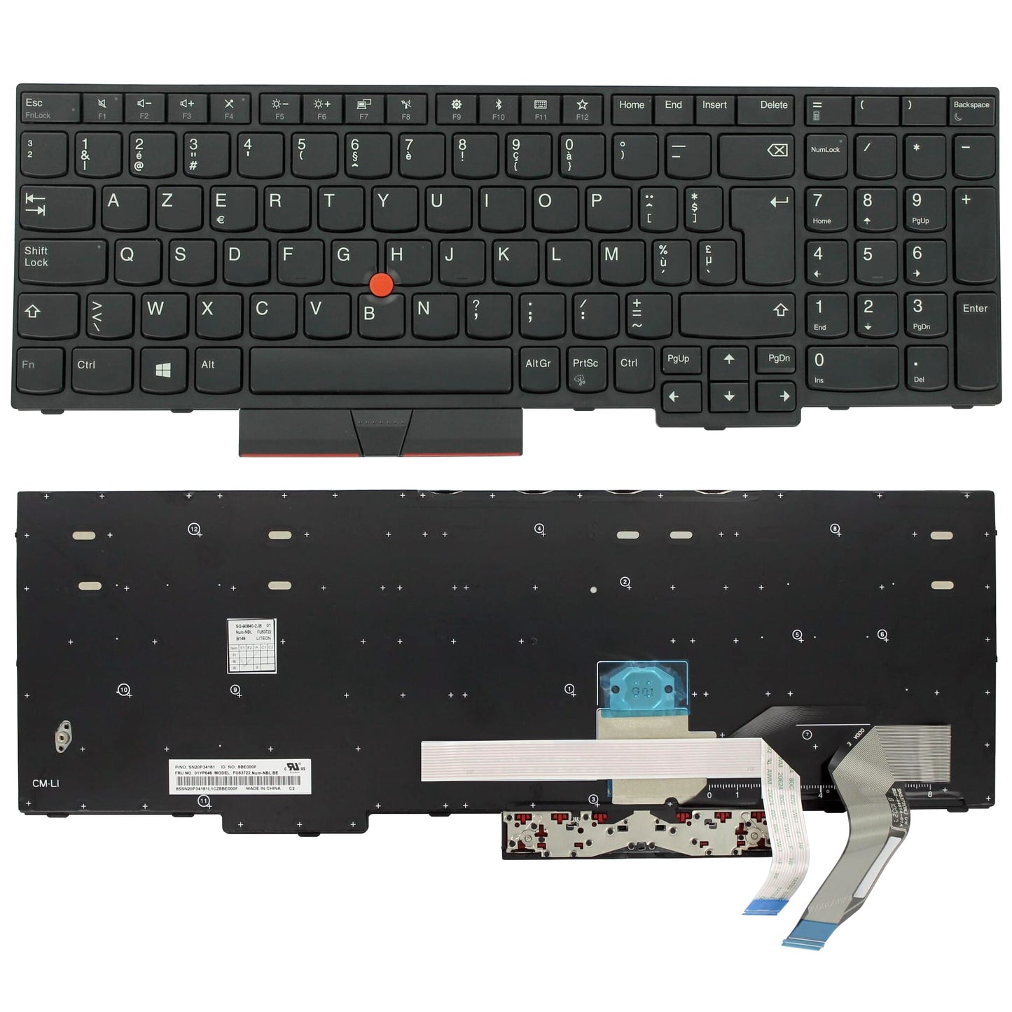 Lenovo laptop toetsenbord azerty be