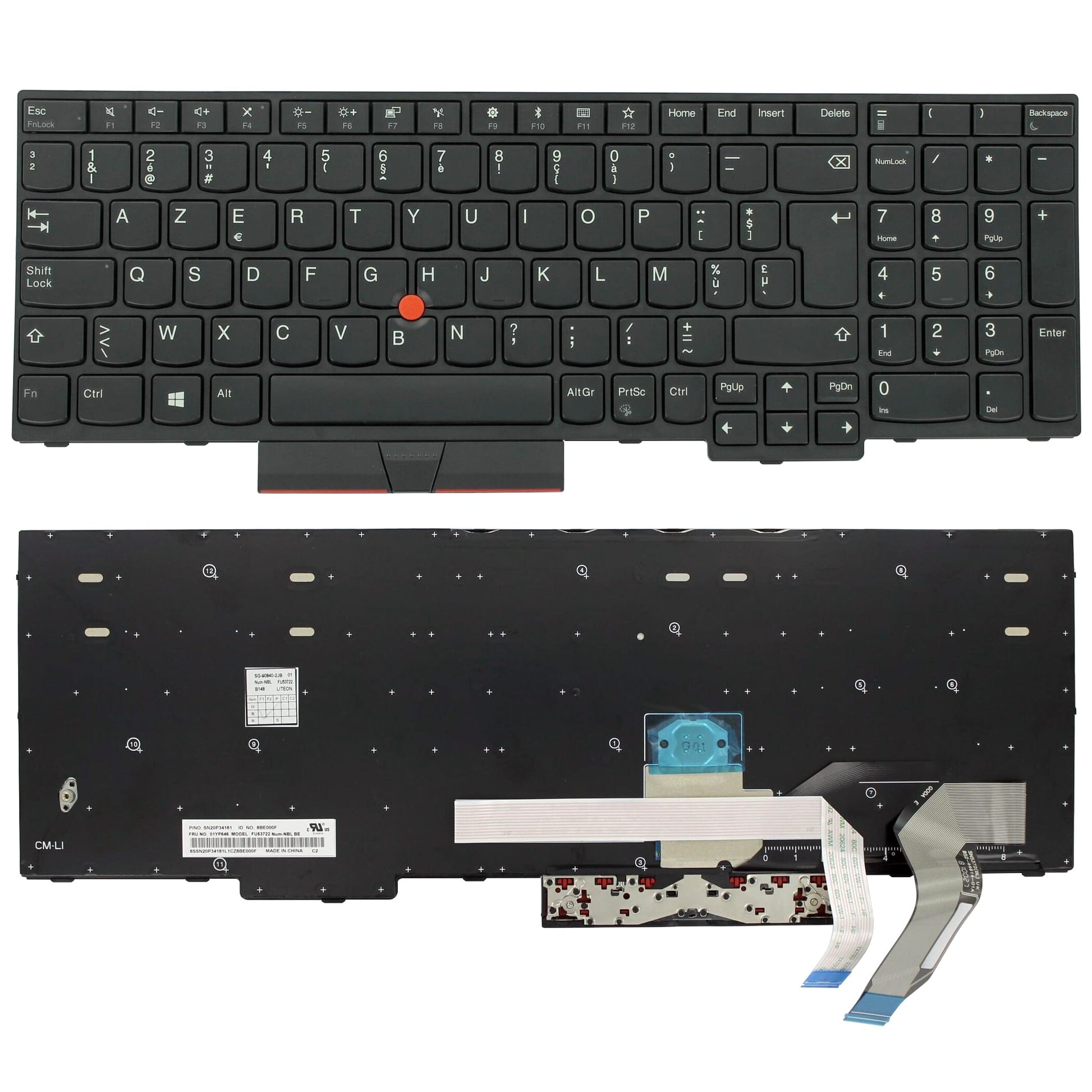 Lenovo laptop toetsenbord azerty be
