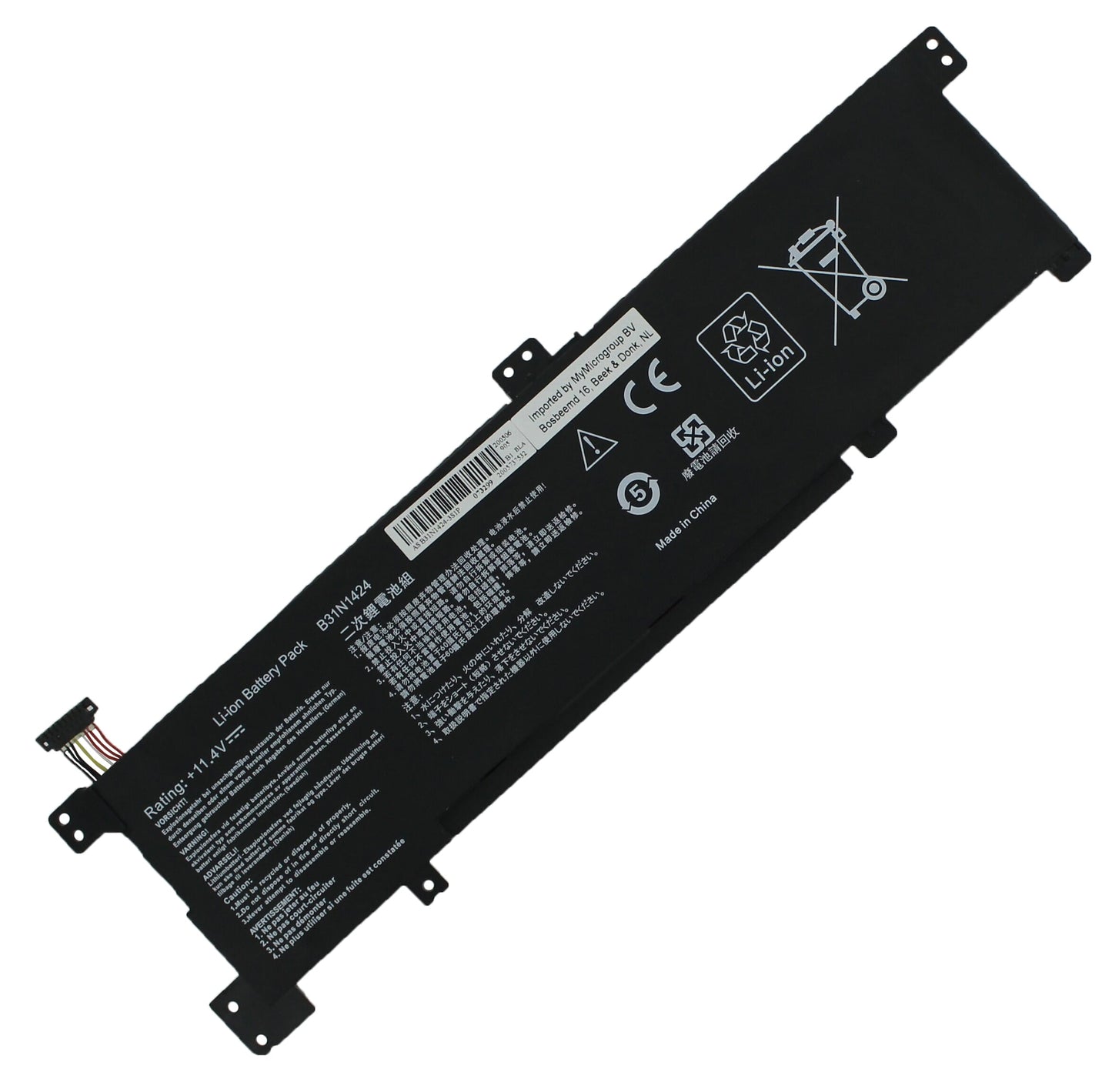 Replacement laptop accu 3400mah