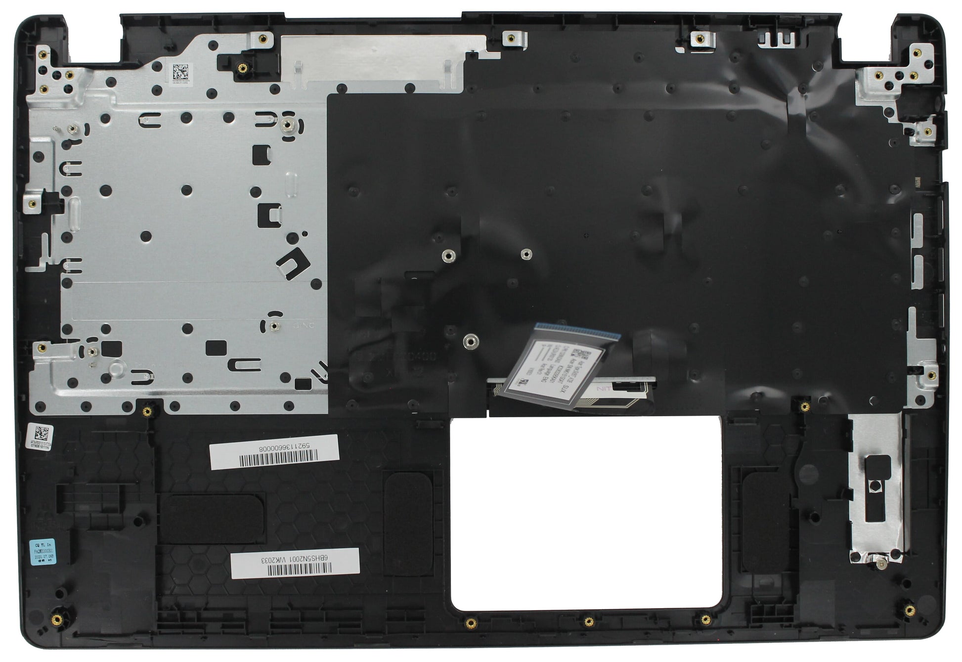 Ty acer laptop toetsenbord qwer us + top cover - zwart