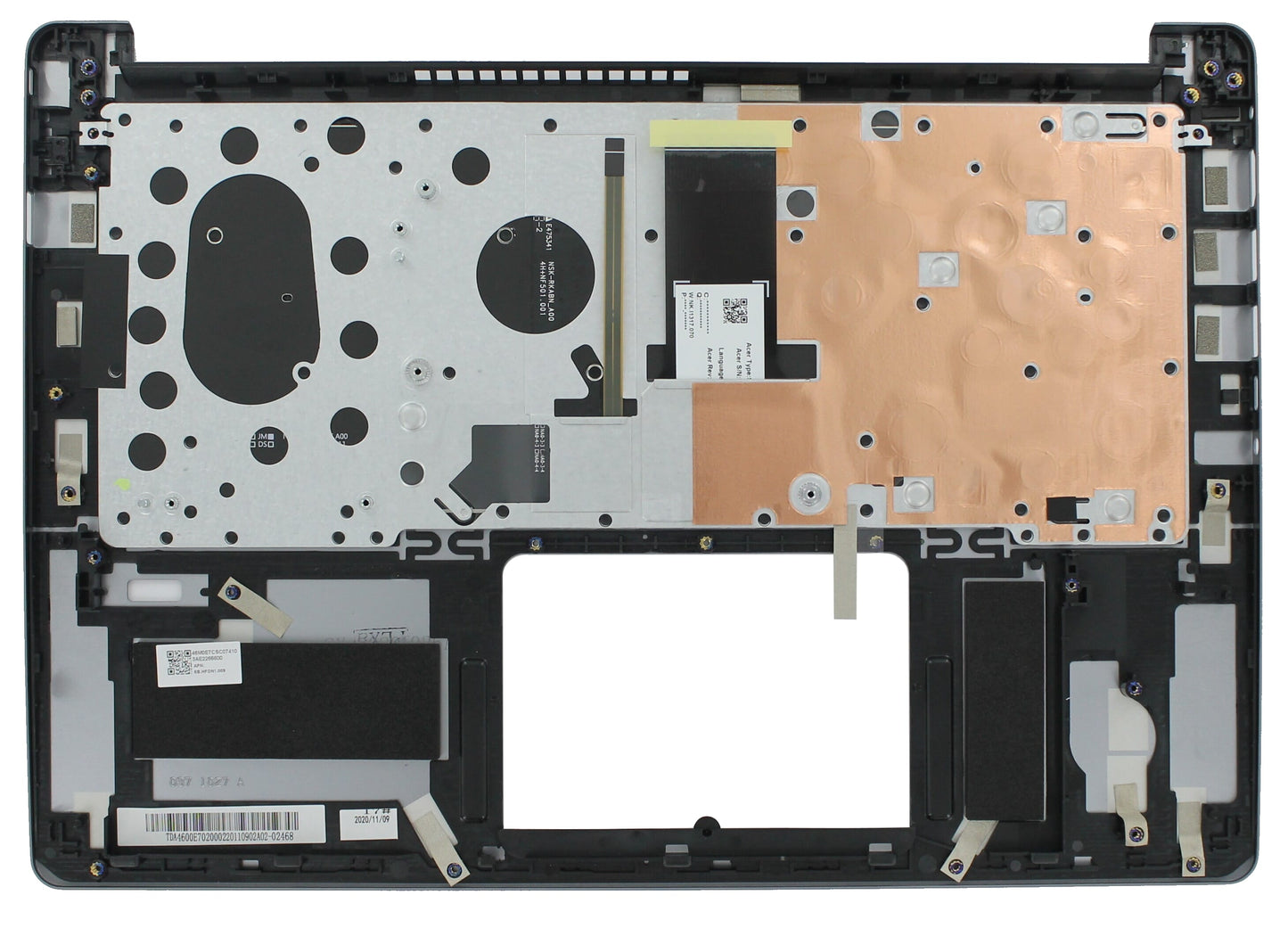 Acer laptop toetsenbord qwerty us + top cover - zilver