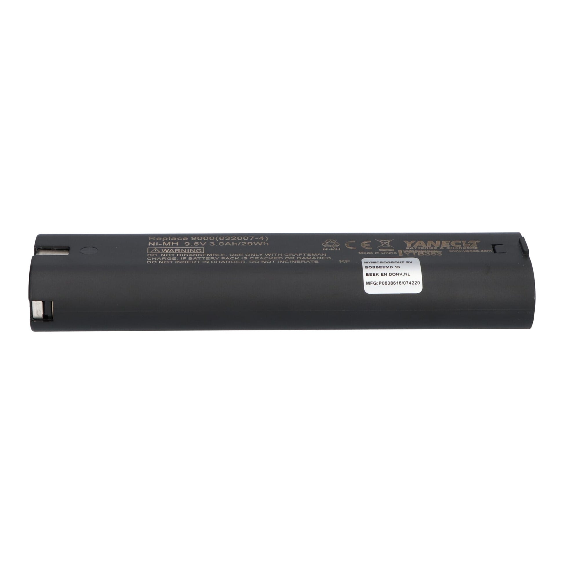 Ryobi yanec gereedschap accu 9.6v 3ah ni-mh voor makita intern