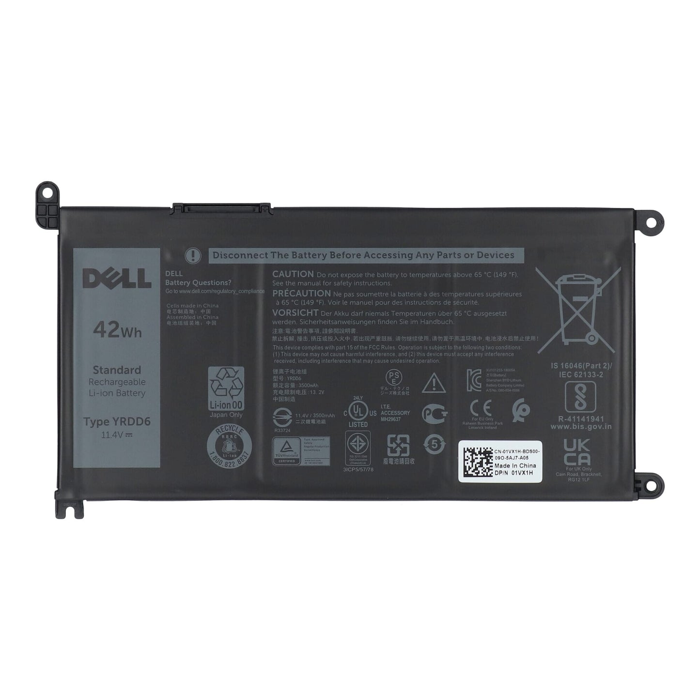 Dell laptop accu 3500 mah