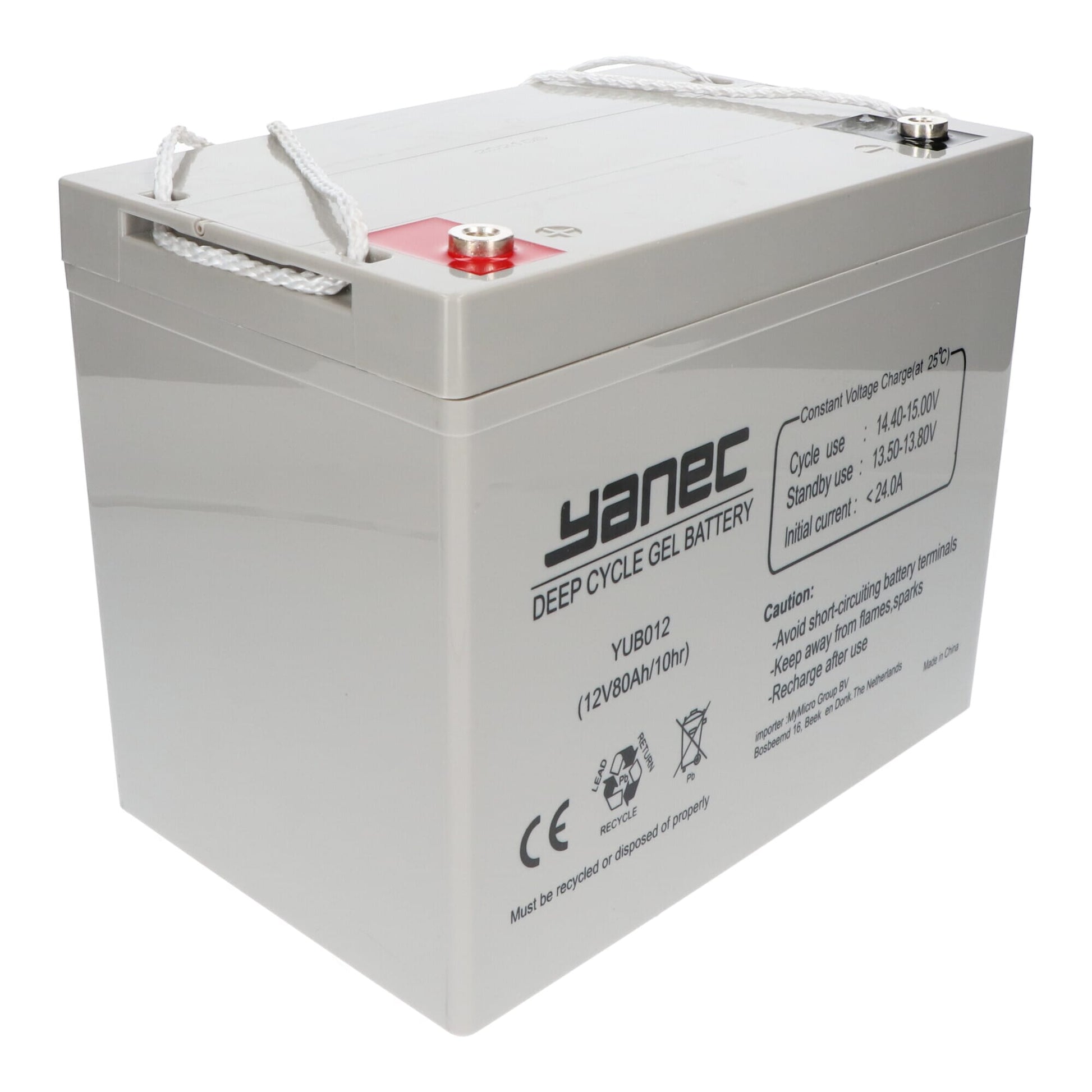 Yanec gel accu 12v 80ah