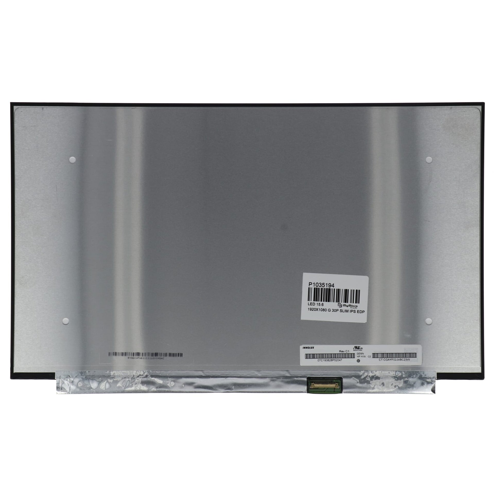 15.6 inch lcd scherm 1920x1080 glans 30pin edp, ips